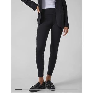 Athleta 2 FOR 1 DEAL - Delaney Moto Tights in black and coffee